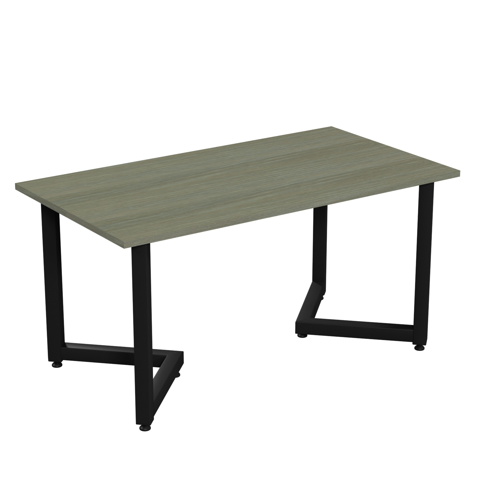 Письмовий стіл прямокутний, каркас - квадратна металева труба, АЛМАНТ, 1100х600х550 мм.